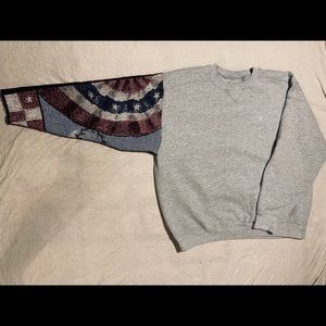 Custom woven tapestry crew neck